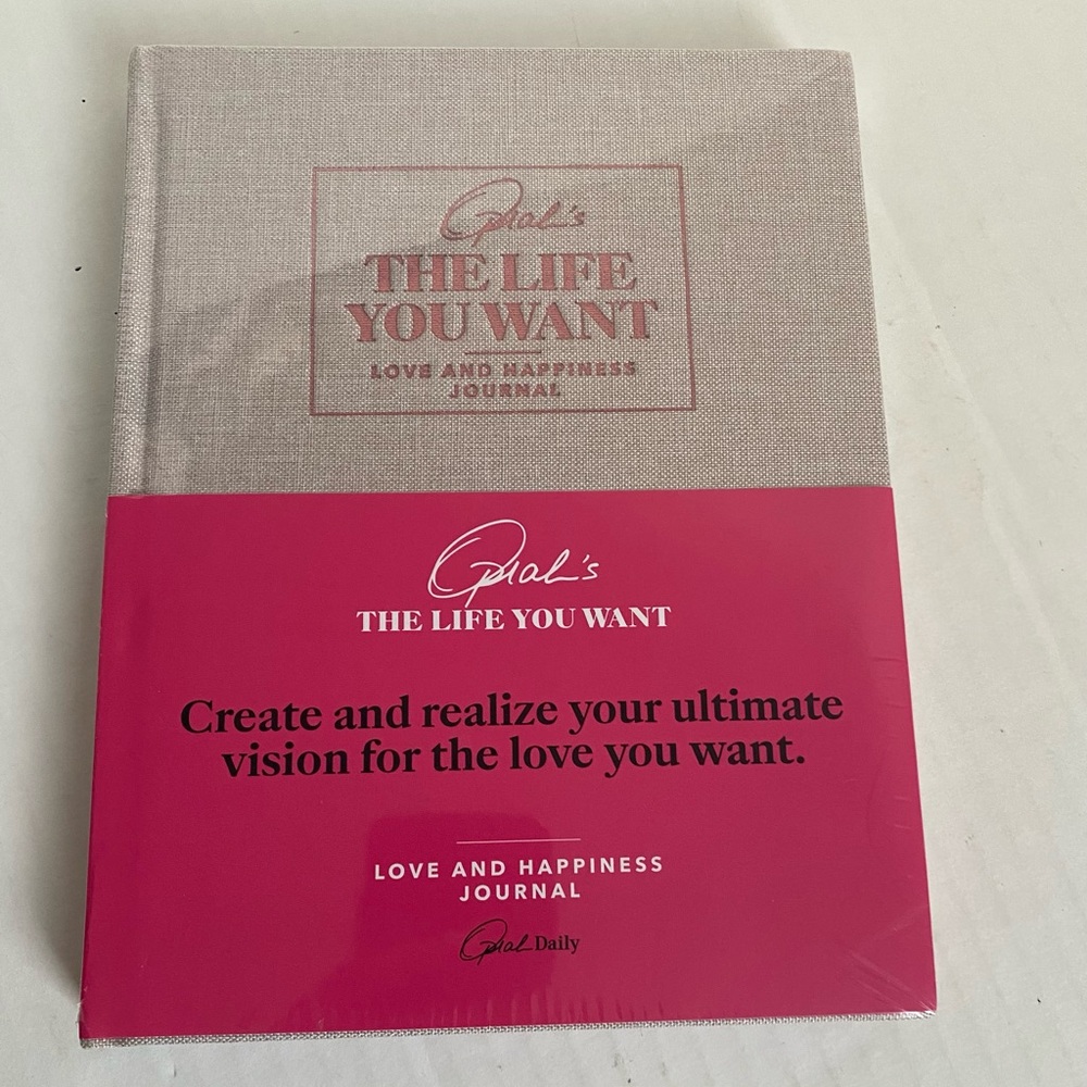 NWT Oprah’s The Life You Want Journal - Love and Happiness Edition